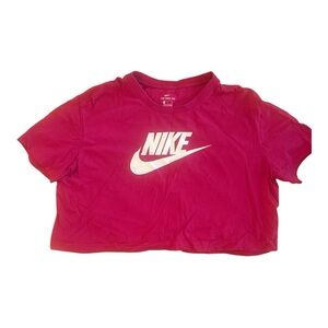 Nike Fuchsia Crop Tee